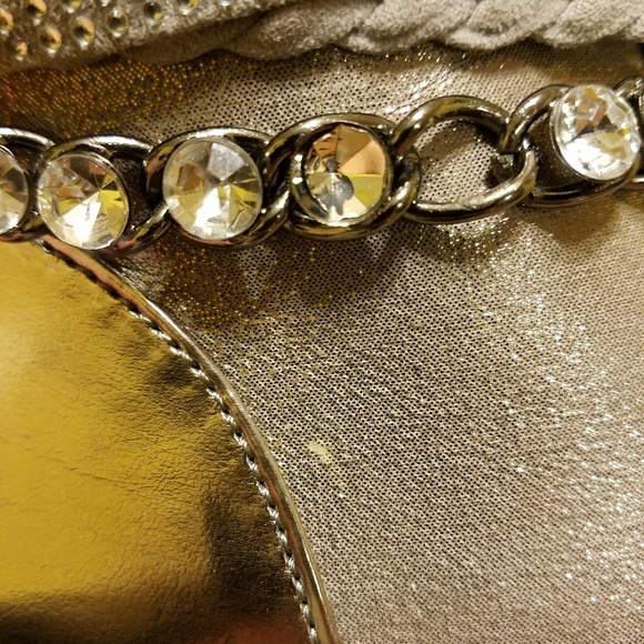 Stuart Weitzman Pewter Sparkle Strap Sneak… - Picture 6 of 8